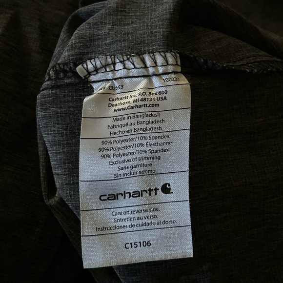 Carhartt Scrubs Grey Breathable Mesh Sides And Back Size 2XL - Picture 9 of 9